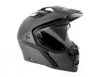 ModCycles - Full Face MMG Helmet. Model Storm. Color: Matte Grey. *DOT APPROVED*