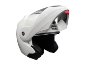 ModCycles - Open Face MMG Helmet. Model Crux. Flip Color: Shiny White. *DOT APPROVED*