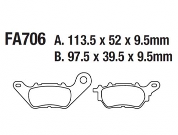 ModCycles - Brake Pads for: YAMAHA XMax 300 ABS - For Full list of application Click here and Check Fitment