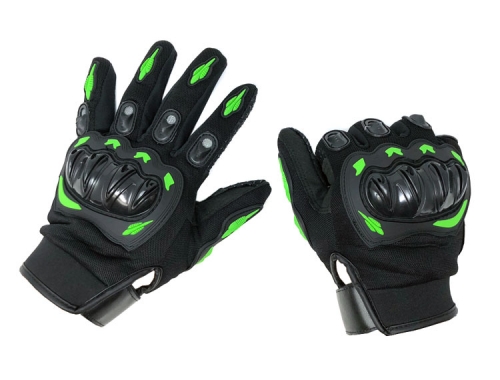 green bike gloves